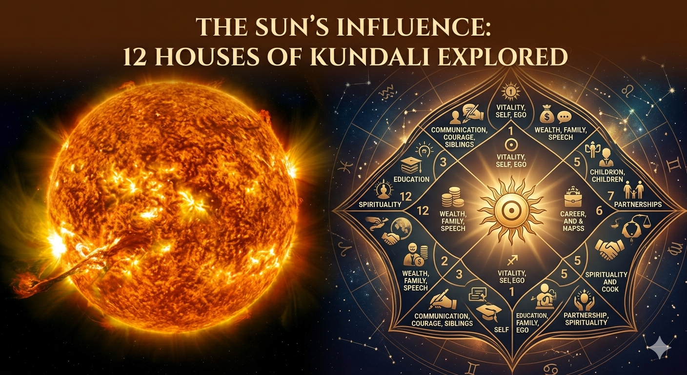 Sun in 12 Houses in Kundali : Remedies for Weak Sun